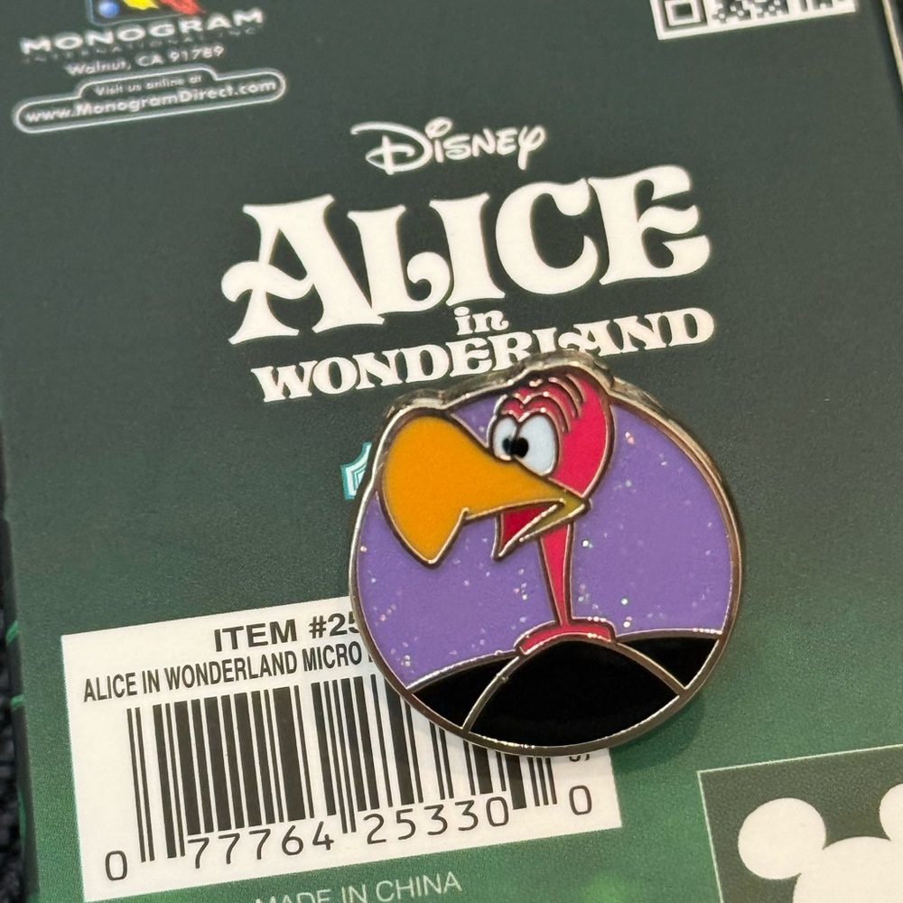Disney Purple and Yellow Enamel Bird Pin